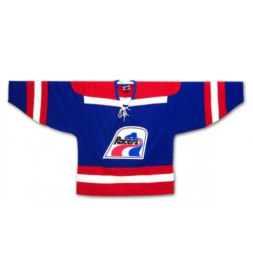 Custom WHA Indianapolis Racers Blank Hockey Jersey Blue